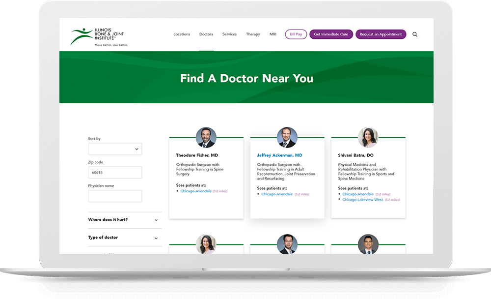 2022 Aster Award winner: IBJI website physician directory