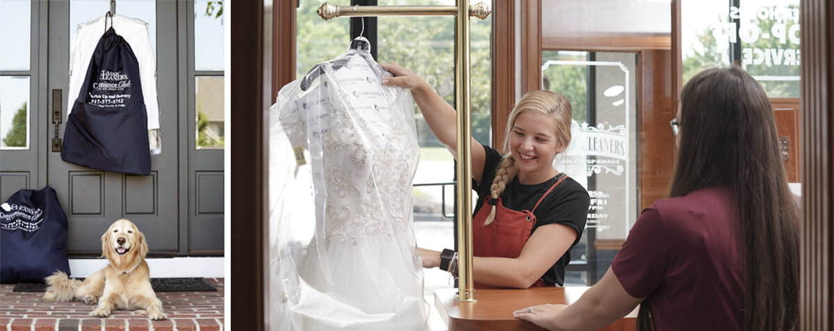 Examples of new Classic Cleaners stock photography