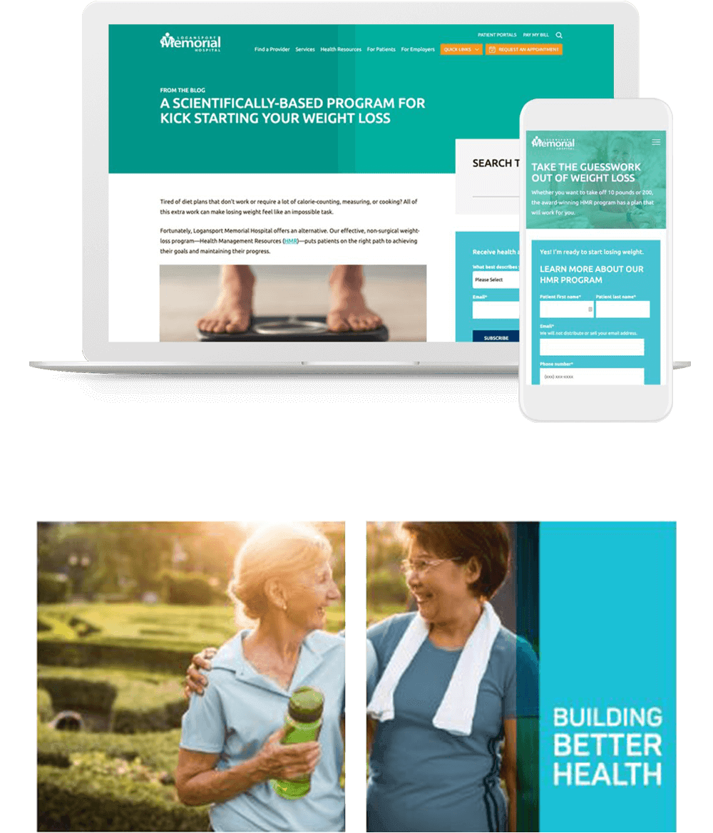 Silver Aster Award for Logansport Memorial Hospital HMR Service Line Marketing