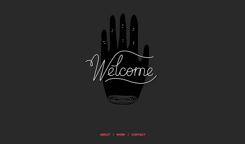 Title graphic animation with an SVG