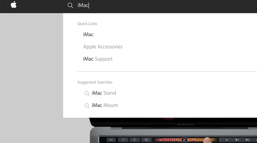 Apple site search