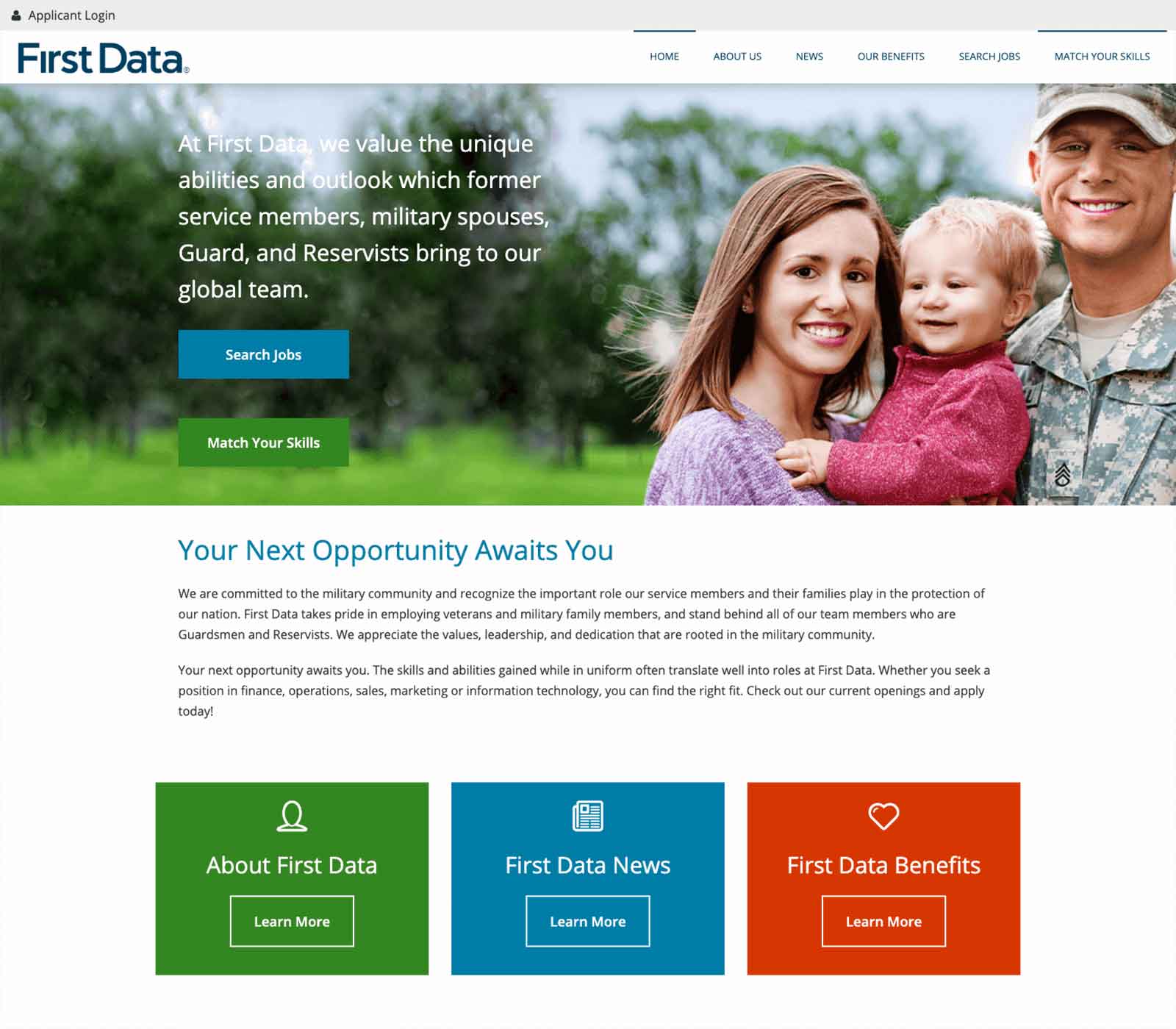 Fiserv’s careers website