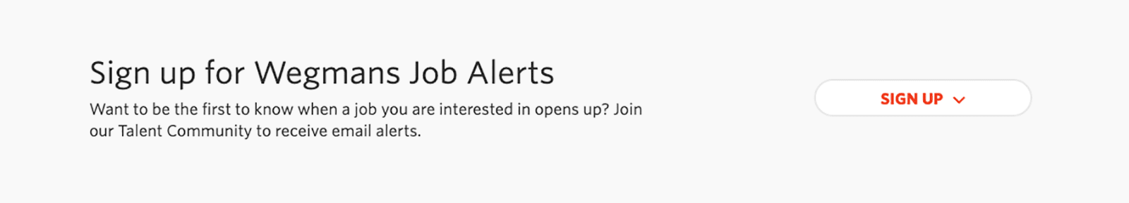 Wegmans Food Markets’ careers website