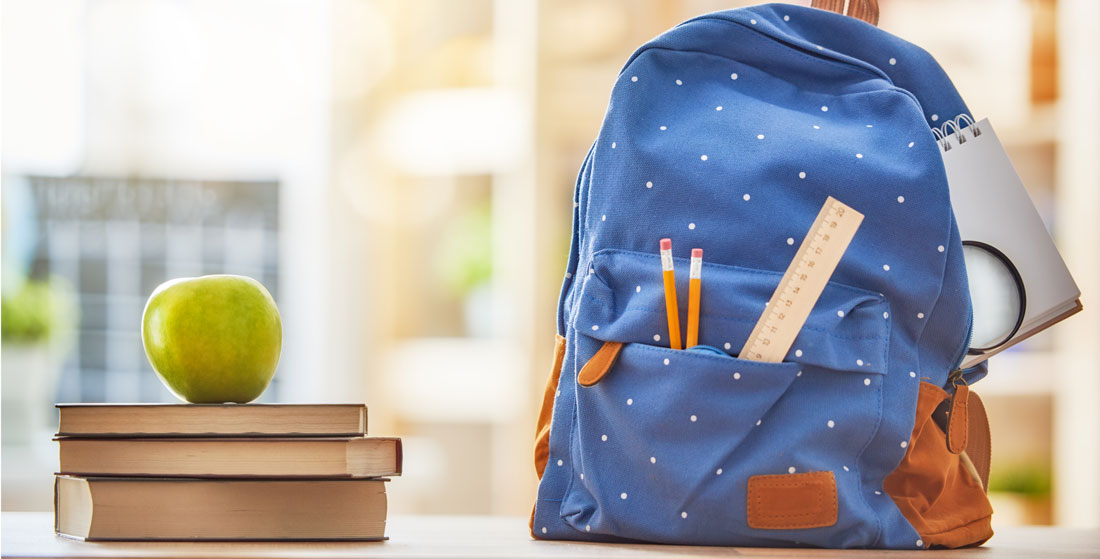 new backpack on table