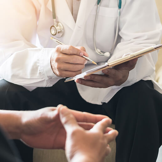 doctor with patient