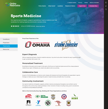 Example of using grassroots healthcare guerrilla marketing on a website