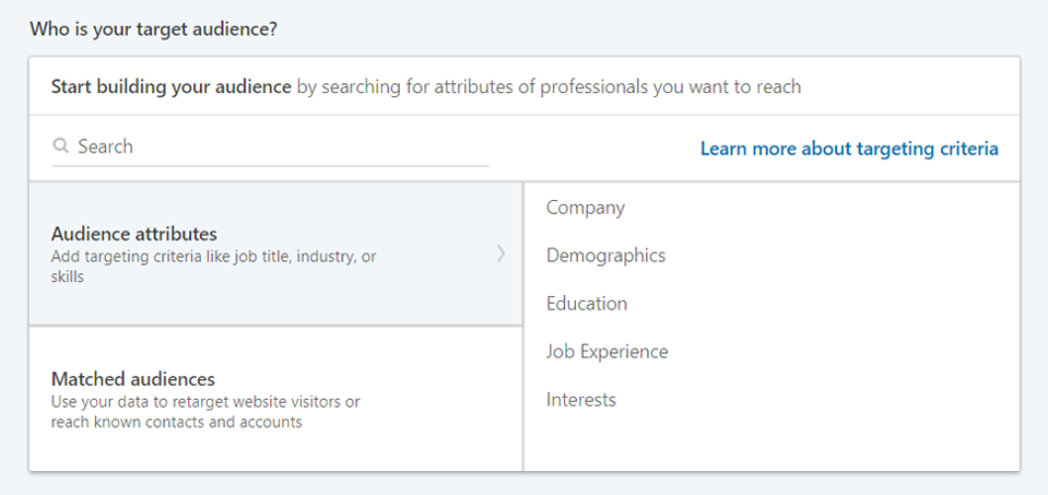 LinkedIn Audience Selector Tool