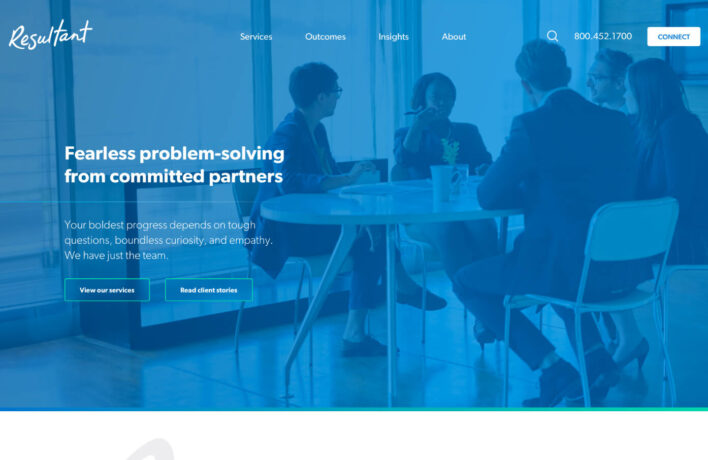 Resultant website design