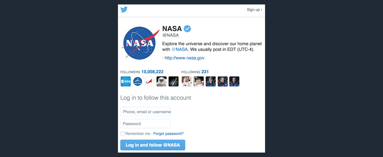 Twitter uses buttons to nudge their users to take desired actions Twitter uses buttons to nudge their users to take desired actions