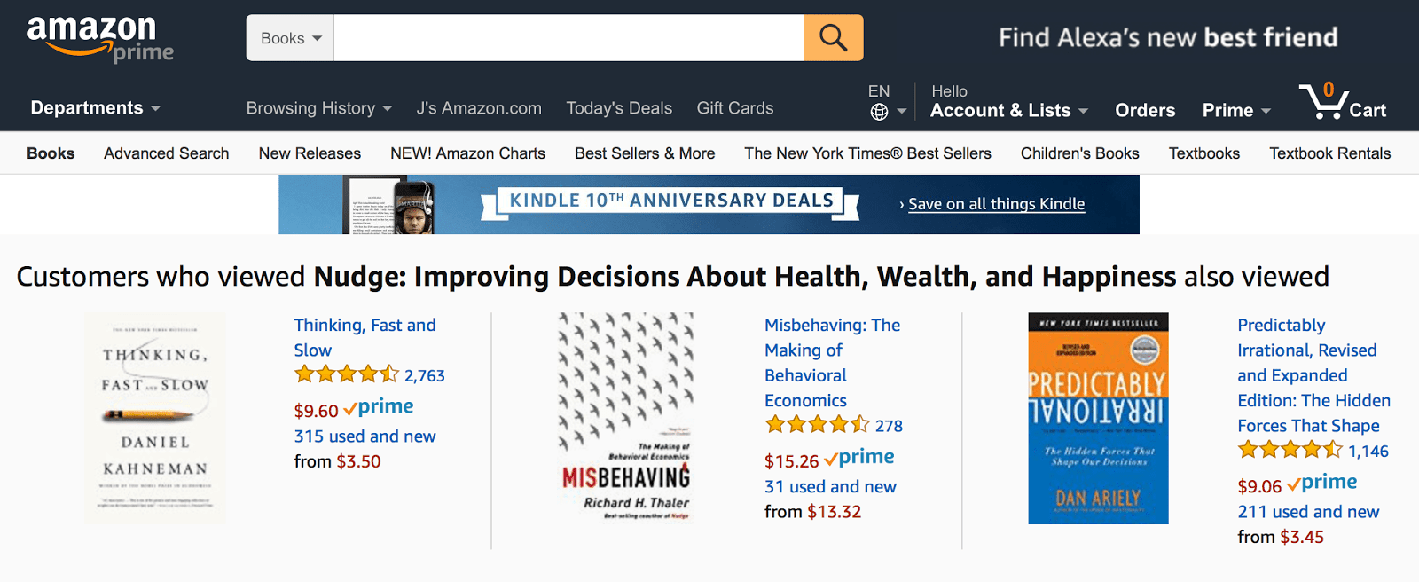 As Amazon proves, when it comes to helping your users make a choice, less is more. As Amazon proves, when it comes to helping your users make a choice, less is more.