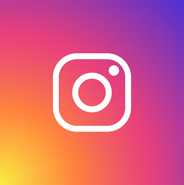 Example of a vibrant gradient—one of the web design trends of 2025—from Instagram