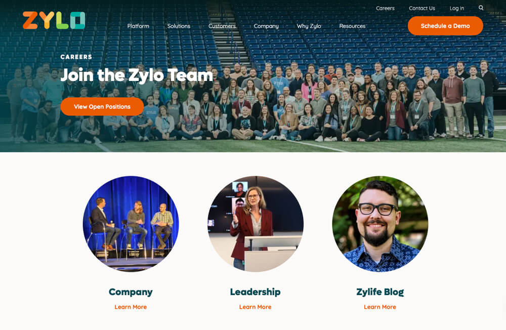Zylo career page 